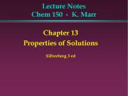 Lecture Notes Chem 150 - K. Marr