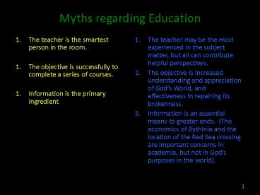 Theological Foundations of Christian Ministry  (all slides as of 12.15.08)