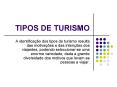 TIPOS DE TURISMO PowerPoint PPT Presentation