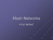 Mesh Networks