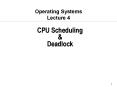 CPU Scheduling PowerPoint PPT Presentation