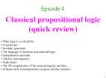Classical propositional logic (quick review) PowerPoint PPT Presentation