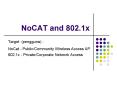 NoCAT and 802.1x PowerPoint PPT Presentation