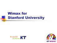Wimax for Stanford University