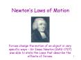 Newton PowerPoint PPT Presentation
