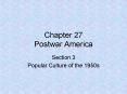 Chapter 27 Postwar America PowerPoint PPT Presentation
