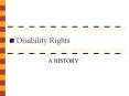 Disability Rights PowerPoint PPT Presentation