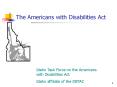 The Americans with Disabilities Act PowerPoint PPT Presentation