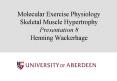 Molecular Exercise Physiology Skeletal Muscle Hypertrophy Presentation 8 Henning Wackerhage PowerPoint PPT Presentation