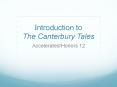 Introduction to The Canterbury Tales PowerPoint PPT Presentation
