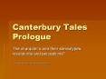 Canterbury Tales Prologue PowerPoint PPT Presentation