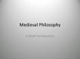 Medieval Philosophy PowerPoint PPT Presentation