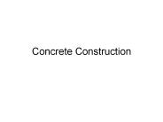 Concrete Construction