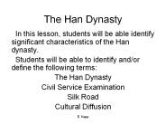 The Han Dynasty