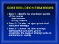 COST REDUCTION STRATEGIES PowerPoint PPT Presentation