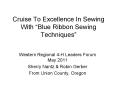 Cruise To Excellence In Sewing With  PowerPoint PPT Presentation