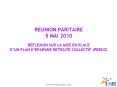 REUNION PARITAIRE 5 MAI 2010  REFLEXION SUR LA MISE EN PLACE D PowerPoint PPT Presentation