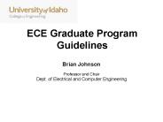 ECE Graduate Program Guidelines