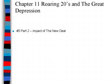 Chapter 11 Roaring 20