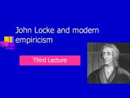 John Locke and modern empiricism
