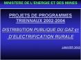 PROJETS DE PROGRAMMES TRIENNAUX 2002-2004 PowerPoint PPT Presentation
