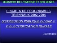 PROJETS DE PROGRAMMES TRIENNAUX 2002-2004