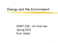Energy and the Environment PowerPoint PPT Presentation