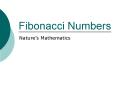 Fibonacci Numbers PowerPoint PPT Presentation