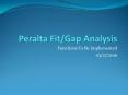 Peralta Fit/Gap Analysis PowerPoint PPT Presentation