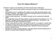 How Do Gases Behave?