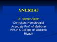 ANEMIAS PowerPoint PPT Presentation