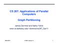 CS 267: Applications of Parallel Computers Graph Partitioning PowerPoint PPT Presentation
