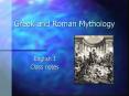 Greek and Roman Mythology PowerPoint PPT Presentation
