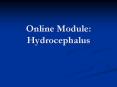 Online Module:  Hydrocephalus PowerPoint PPT Presentation