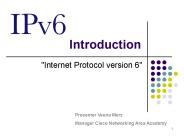 Internet Protocol version 6