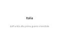 Italia PowerPoint PPT Presentation