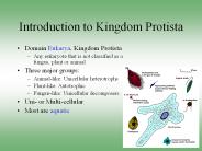 Introduction to Kingdom Protista