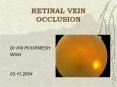 RETINAL VEIN OCCLUSION PowerPoint PPT Presentation