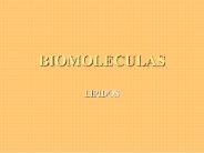 BIOMOLECULAS