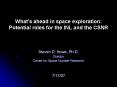 What's ahead in space exploration:  Potential roles for the INL and the CSNR PowerPoint PPT Presentation