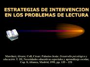 ESTRATEGIAS DE INTERVENCION EN LOS PROBLEMAS DE LECTURA