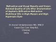 Refractive and Visual Results and Vision-Related Quality of Life After Implantation of Aspheric Diffractive-Refractive Multifocal IOL in High Myopic and High Hyperopic Eyes PowerPoint PPT Presentation