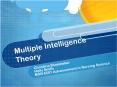Multiple Intelligence Theory PowerPoint PPT Presentation