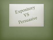 Expository VS Persuasive