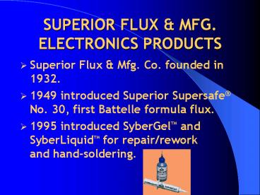 SUPERIOR FLUX