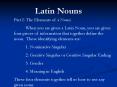Latin Nouns PowerPoint PPT Presentation