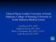 Clinical Nurse Leader: University of South Alabama, College of Nursing/University of South Alabama Medical Center PowerPoint PPT Presentation