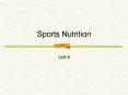 Sports Nutrition PowerPoint PPT Presentation