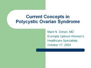 Current Concepts in Polycystic Ovarian Syndrome