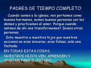 PADRES DE TIEMPO COMPLETO